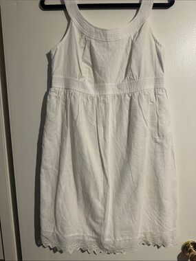 Cato White Eyelet Sleeveless Sundress